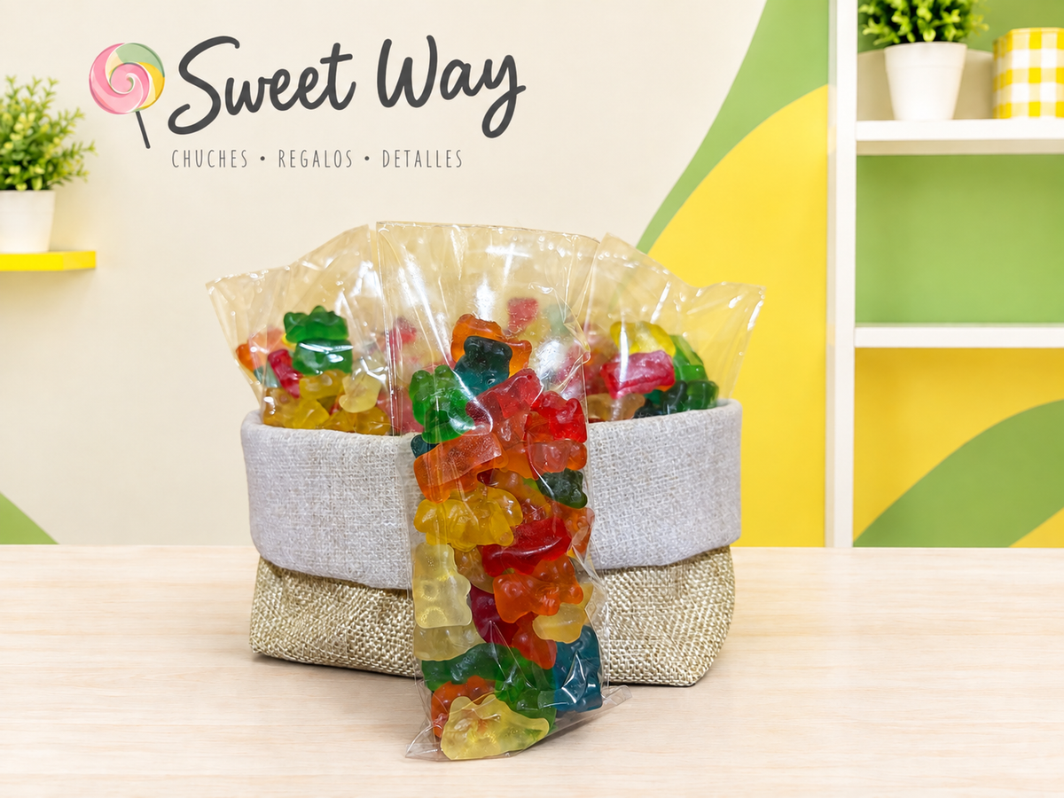 Bolsa chuches 100gr mini ositos brillo