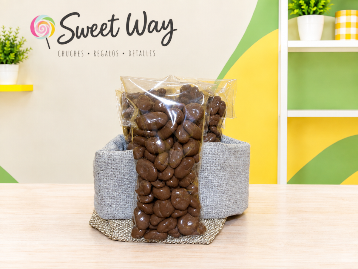 Bolsa pasas chocolate con leche 100gr