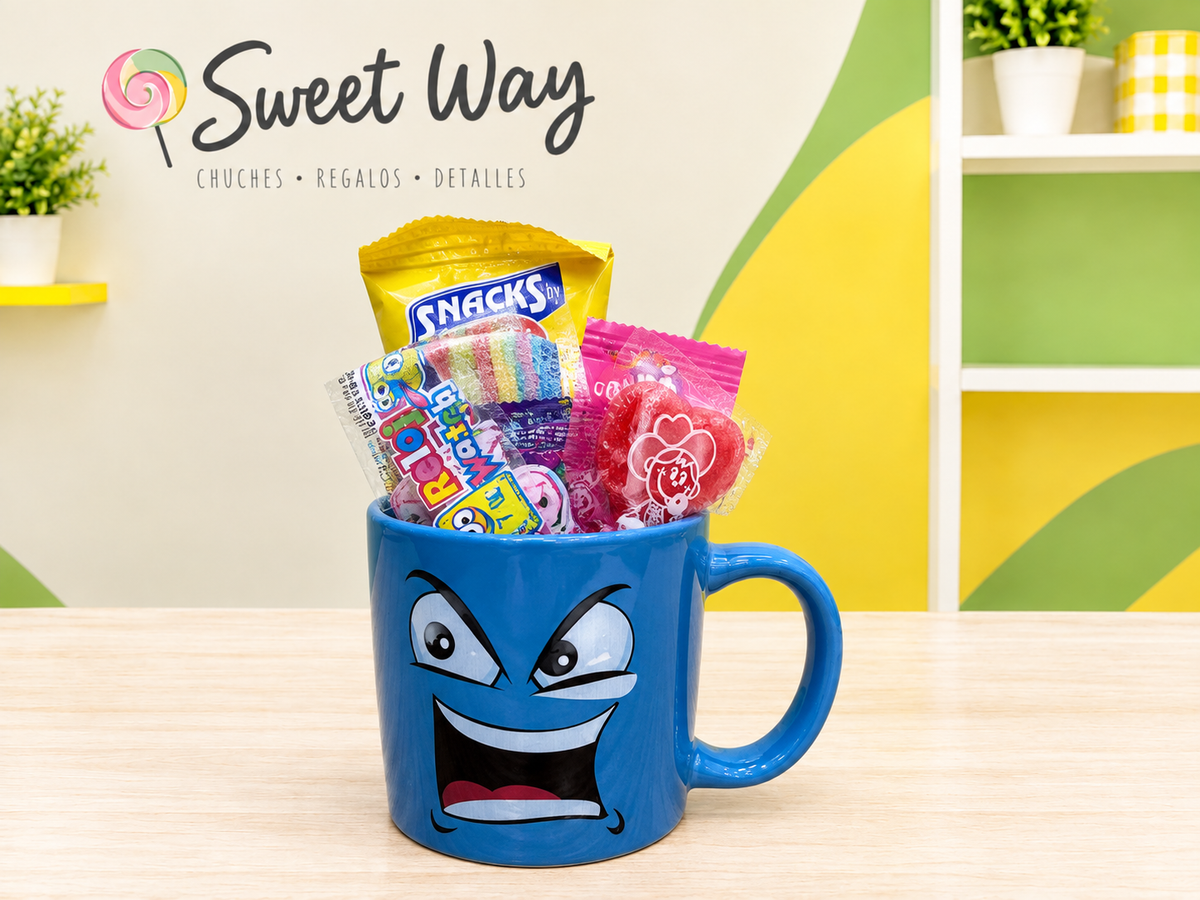 Tazas rellenas con chuches