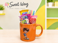 Tazas rellenas con chuches